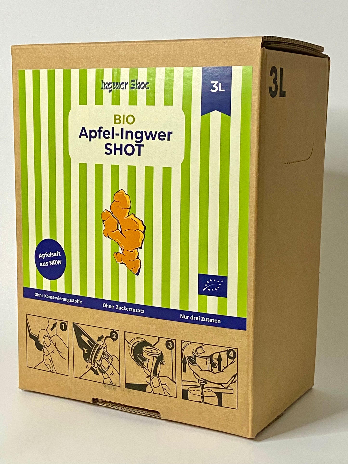 Ingwer-Shot Classic 3l-Box