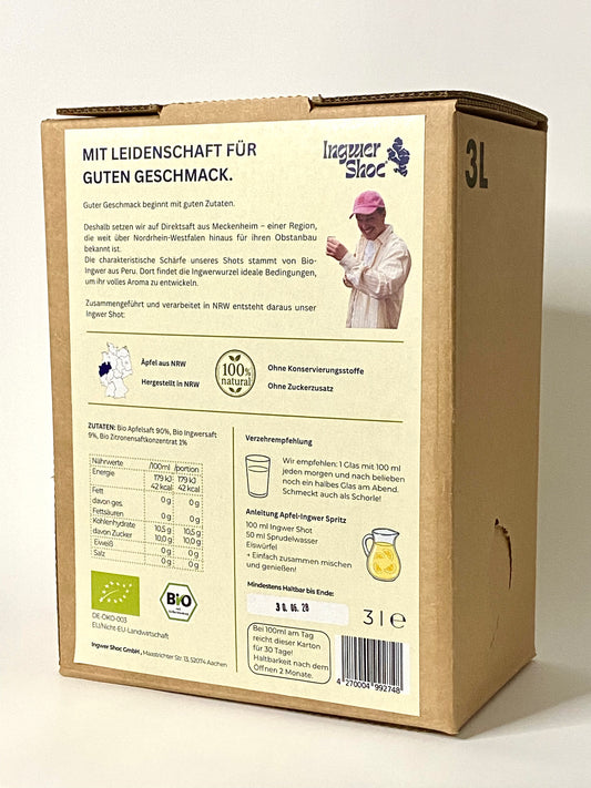 Ingwer-Shot Classic 3l-Box